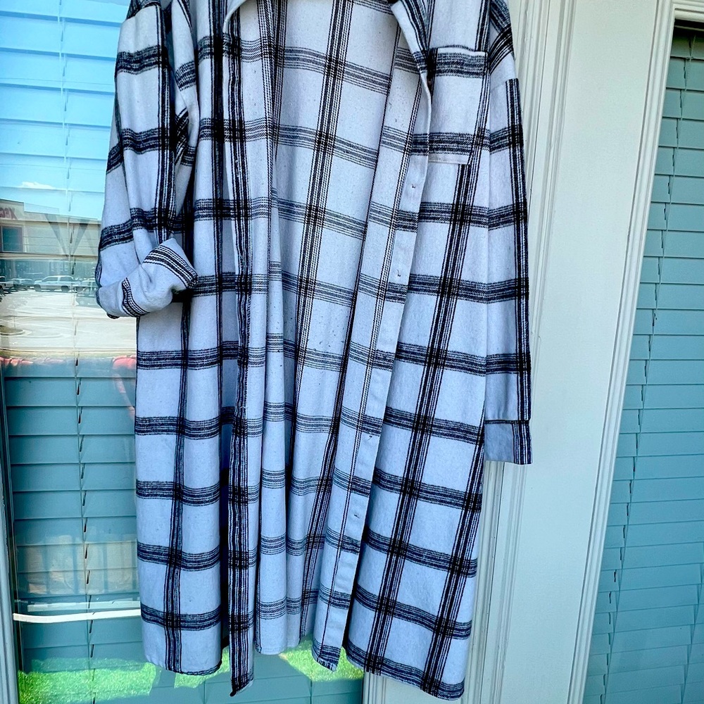 Oversized flaccid jacket
